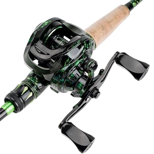 Moulinet de pêche baitcasting 7.2:1 avec roulements 4+1BB pour mer et eau douce