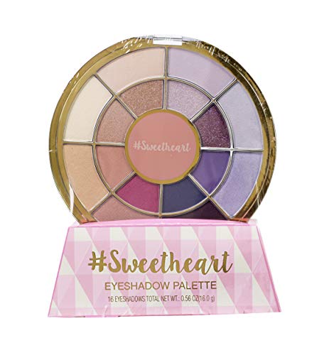 Markwins Eyeshadow Palette Sweetheart - The Color Workshop - paleta de sombras de olhos - tamanho perfeito para transportar numa mala média ou grande e estar sempre perfeita 150 g