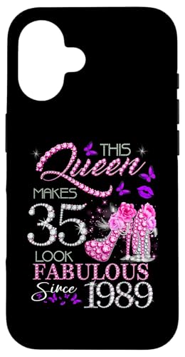 This Queen Makes 35 Look Fabulous Since 1989 35th Birthday �X�}�z�P�[�X iPhone 16 �p