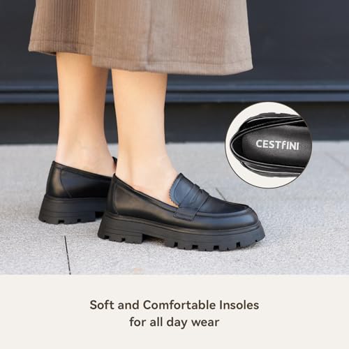 Image of Cestfini Platform Chunky Loafers for Women