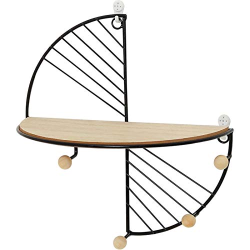 Tao-Baldas para Esquina Arte de Hierro Almacenamiento Creativo Pantalla Estante Colgante Colgante Almacén Sala de Estar Estante Flotante Decorativo Cover