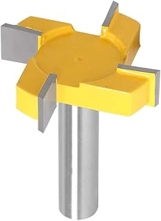 Bestgle Carbide CNC Spoilboard Surfacing Router Bits, 1/2 inch Shank Slab Flattening Router Bit Planing Bit, 4 Wings, 2'' Cut Dia