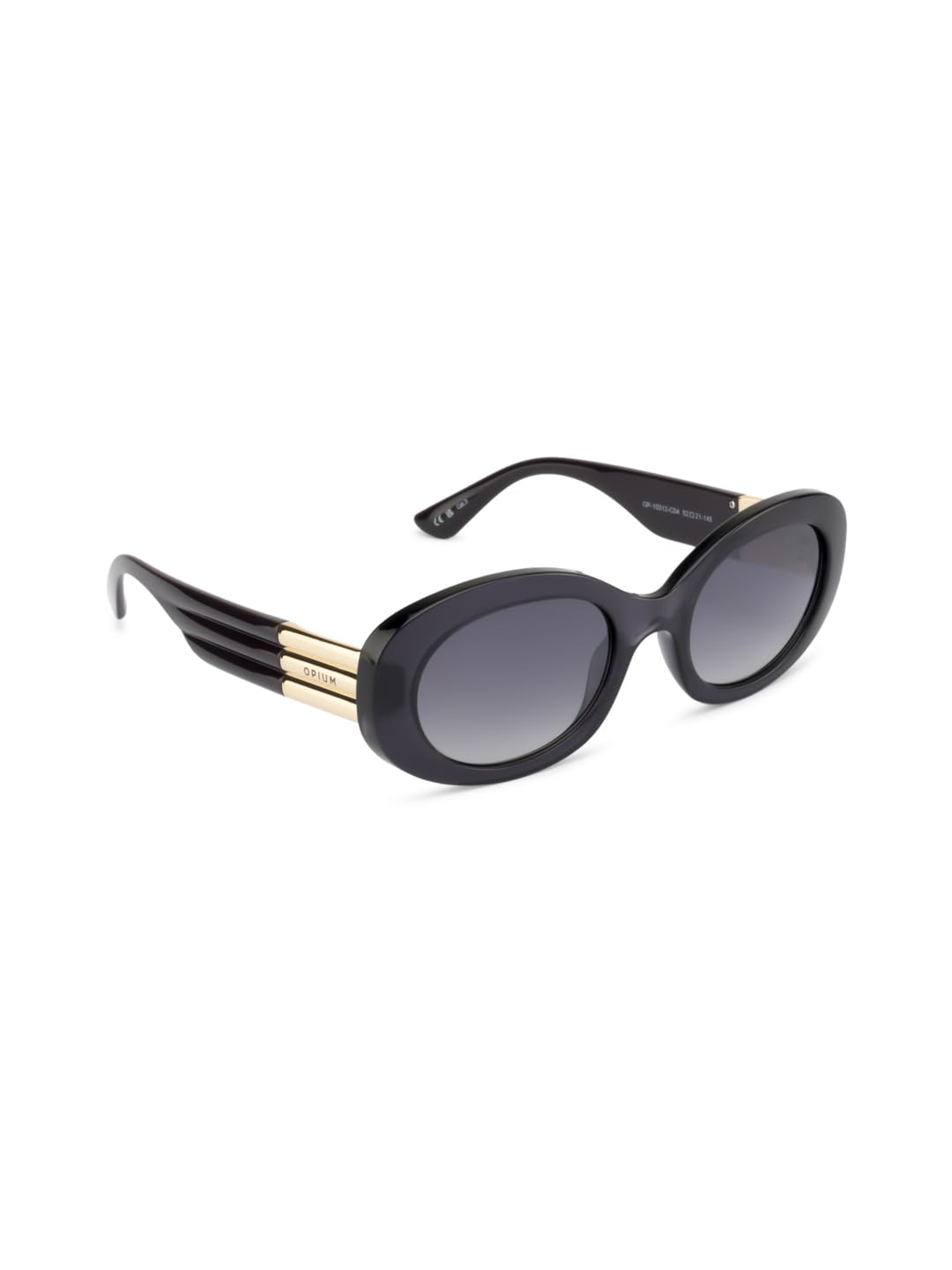 opium Oval Sunglasses for Women |Grey Uv Protection Lenses | Full Rim Frame (Black) - Review, Price and Buying Guide