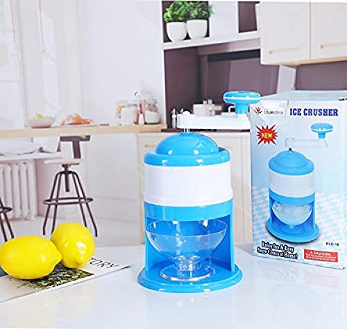 RONGJJ Mini Handkurbel Eiszerkleinerer Haushalt Eisrasierte Maschine, Handkurbel Eisbrecher Geeignet Für Verschiedene Orte Wie Zuhause/Küche/Büro/Bar – Bild 5