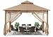 ABCCANOPY Gartenpavillon 3.35x3.35 Wasserdicht Stabil Winterfest,Beige