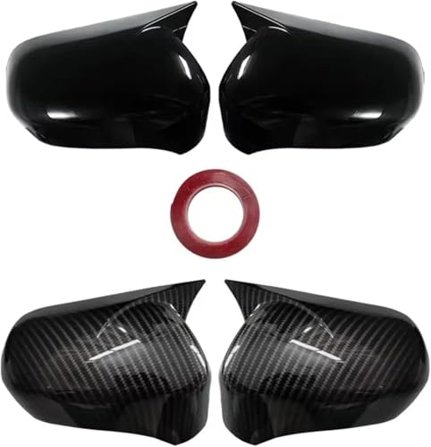 Ensemble de rétroviseurs extérieurs Civic 8e en noir mat pour capuchon d'aile