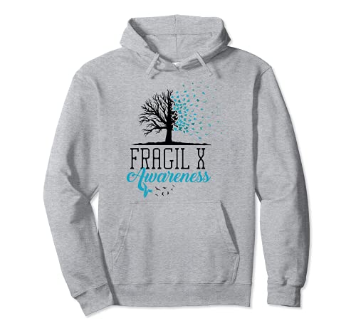 Fragile X Awareness Month Butterfly Tree X Syndrome Cool Felpa con Cappuccio