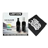 【V2】 LostVape Nexus Cartridge V2 0.8Ω 2個入り/ ロストベイプ ネクサス V2 カートリッジ | Thelema Nexus/Mini 対応 交換用 ポッド ドリップチップ ＆ コットンチップ付属 |FlavorKitchenオリジナルミニポーチセット