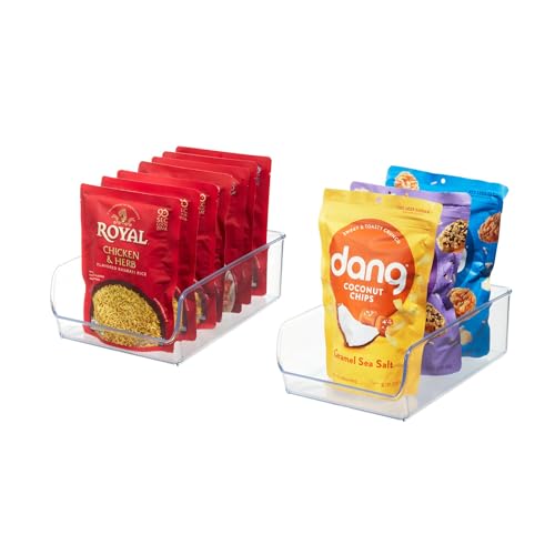 iDesign Linus Plastic Kitchen Storage Bin, Storage Container for Pantry, Refrigerator, Freezer, 11