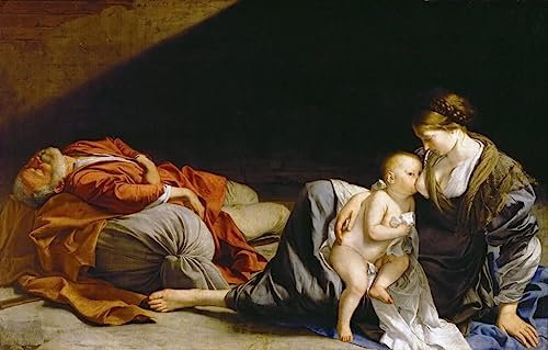 Lienzo decorativo de Gentileschi de 60x90cm para dar elegancia al dormitorio