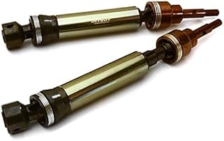 Integy RC Model C28219GUN Dual Joint Telescopic Front Drive Shafts for Traxxas 1/10 Stampede 4X4 & Slash 4X4