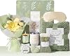 Regalos de Cumpleaños para Mujeres, Paquete de Cuidado Personal Spa, Cestas de Regalo para Mejorarse Pronto | Set de Regalo de Pésame con Ramo de Flores Tejidas a Crochet, Cesta de Regalos de Navidad para Mujeres, Mamá, Mejor Amiga, Hermana, Esposa 2