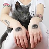 Eyes Temporary Tattoo (Set of 2) - Realistic Eyes Temporary Tattoo/Eye Tattoo