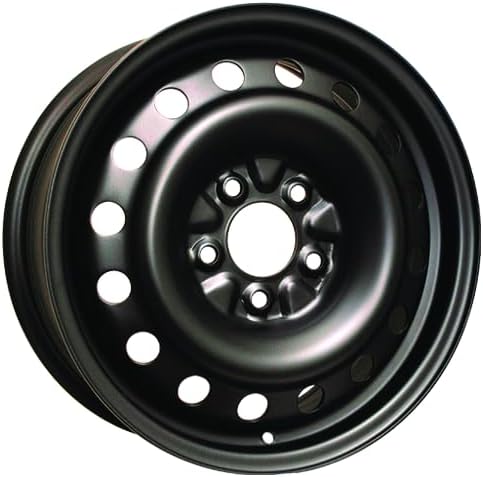 16x6.5 inch Custom Wheel - Black Standard Steel Rim ST Bolt- Pattern 5x115 mm Offset 52 mm