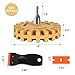 Pakeed 4in Decal Remover Eraser Wheel Heat-Resistant Rubber Eraser Wheel Preventing Damage to Car Paint & Clear Coats Car Sticker Remover with Plastic Razor Blade Scraper for Vinyl Decals,Labels