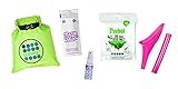 SHEWEE Flexi Travel Pack - Includes Reusable Pee Funnel, Peebol Pocket Sized Toilet, Hand Sanitiser and Dry Bag (Pink)