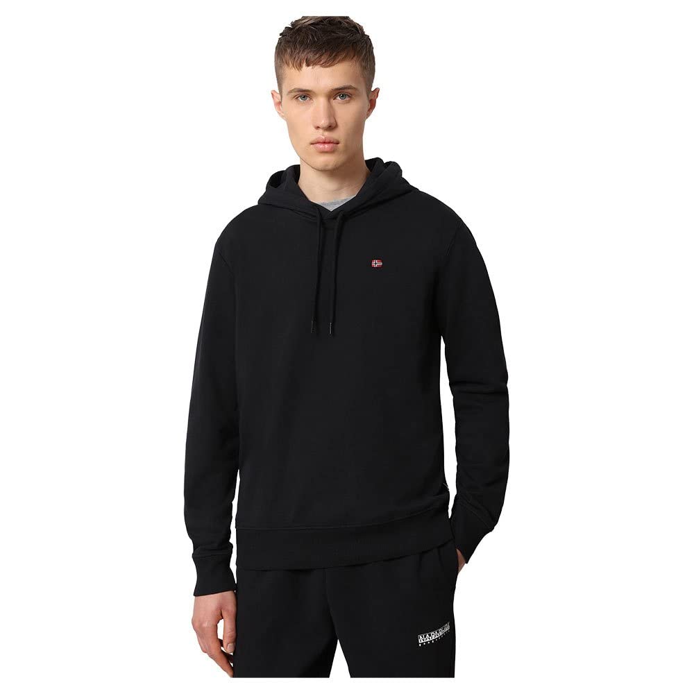 Napapijri Mens Balis Fleece Hoody Black L