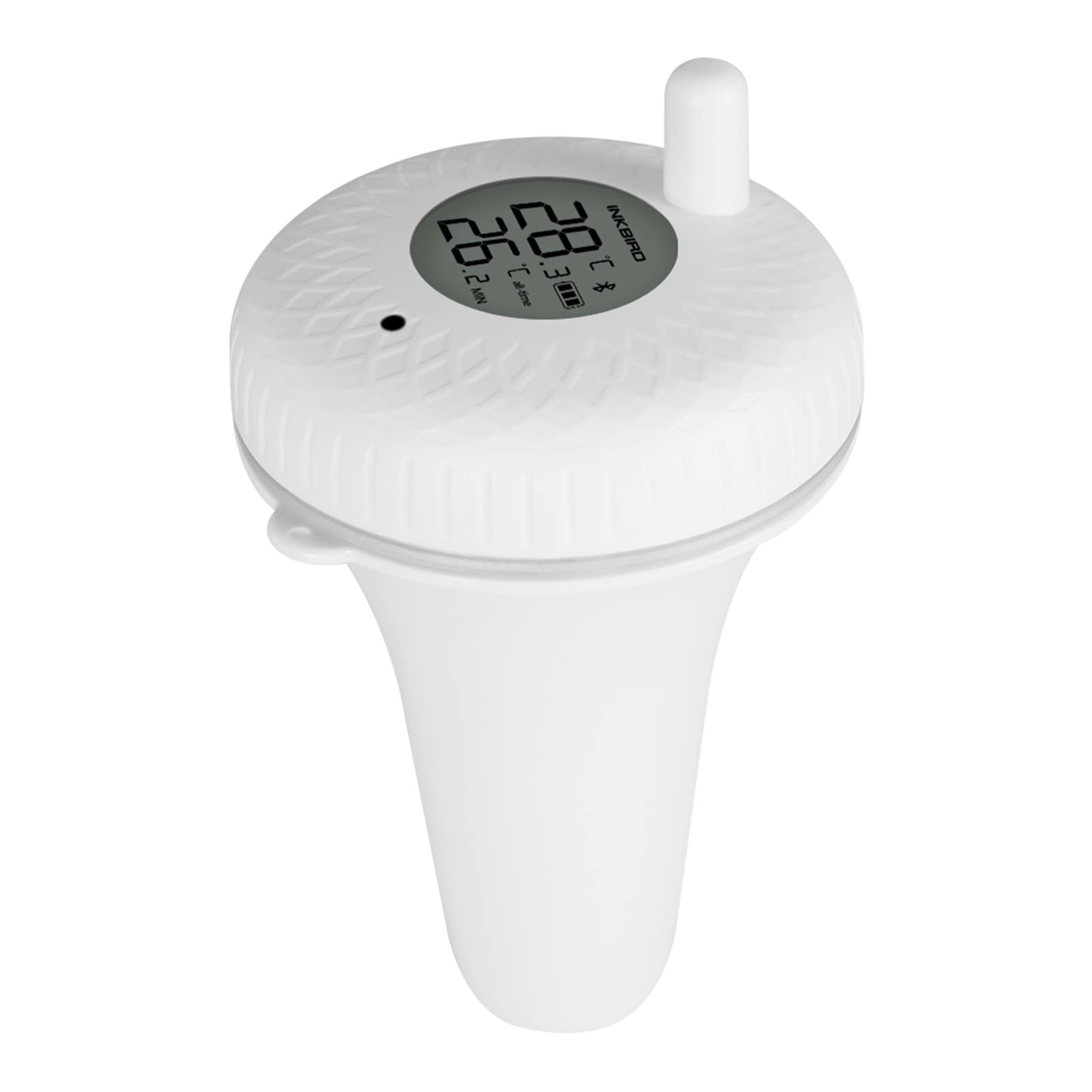 Termometry basenowe Bluetooth IPX7 Wodoodporne termometr pływający termometr do odległego monitorowania termometru w telefonie wiele zastosowań do odkrytych i krytych basenów, spa, jacuzzi