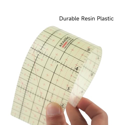 Kearing HR01SET 2 Pieces Hot Hem Ruler For Sewing, 10 Inch & 12 Inch, Patented Heat Resistant Non-Slip Hot Ironing Ruler For Fabric Seams thumb #2