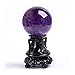 bolas de energía Amatista Esfera de Cristal, Piedra Bola de energía púrpura raro for curación de cristal, meditación, Adivinación, Feng Shui, Hecho a Mano (60mm) bola de fotografía de vidrio