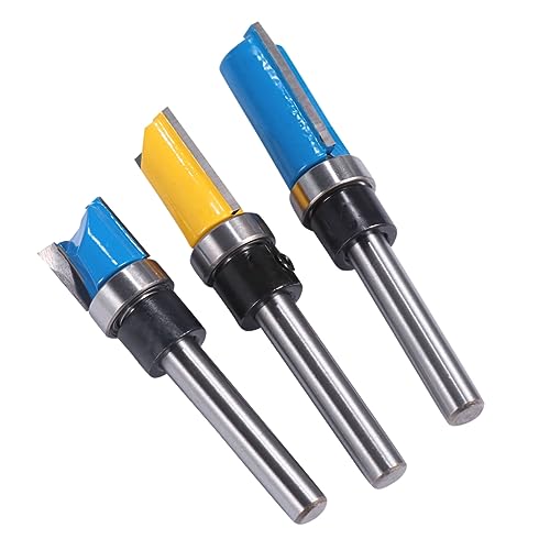Amosfun 1 Juego Fresas Para Madera Herramienta De Carpintería Para Fresado Y Acabado De Bordes Alta Precisión Y Compatible Con Fresadoras Y Máquinas De 3 Piezas