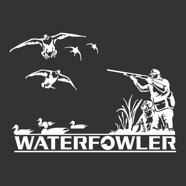 Waterfowl Hunting Decal - Duck/Goose Hunter Sticker - Automotive Window - Hunting Dog Image