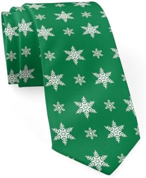 Abaysto Christmas Tie for Men Holiday Season Party Festival Necktie, Xmas Ties Men's Tie, Holiday Festival Ties for Men, Funny Neck Tie for Vacation Xmas Party