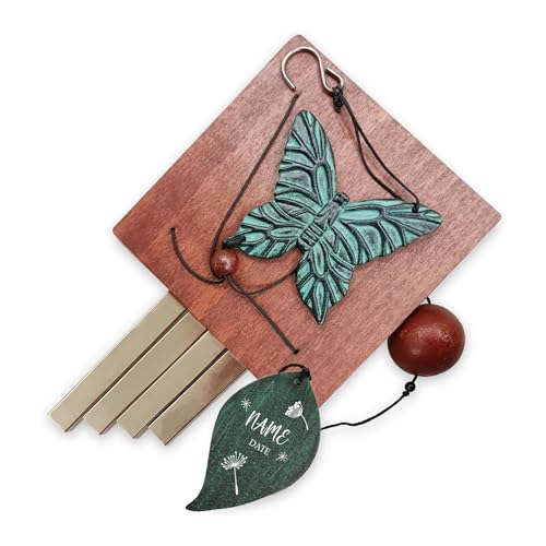 Image of ASTARIN Memorial Custom Wind Chimes for Loss of Loved One, Wind Chimes for Patio Yard Decor, 24'' (Condolences-6)