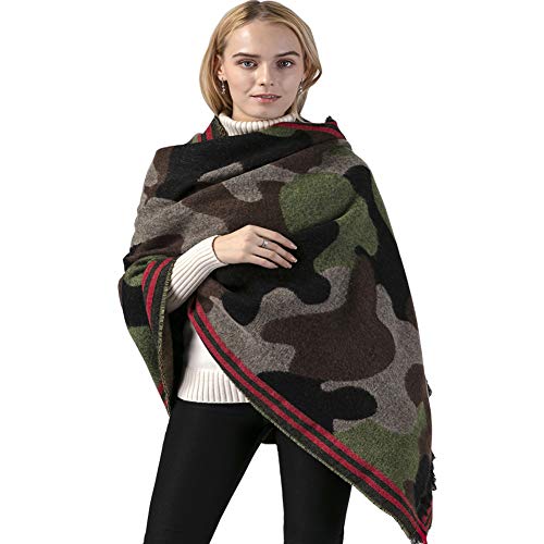 Pashminas Cashmere Camouflage Jacquard Scarf Shawl Wrap Women's Fall Winter Scarf Classic Scarf
