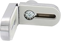 Vista 4 de CRL Cerradura cromada sin taladrar para escaparate, con igual llave