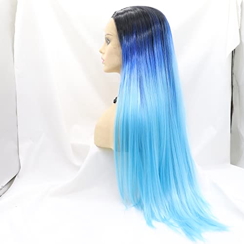 RainaHair Parrucca anteriore in pizzo dritto lungo...