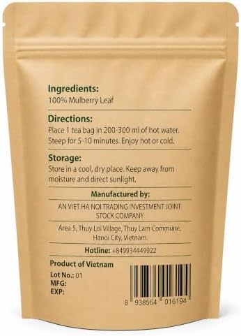 An Viet Mulberry Leaf Herbal Infusion Tea, 20 Tea Bags - 1