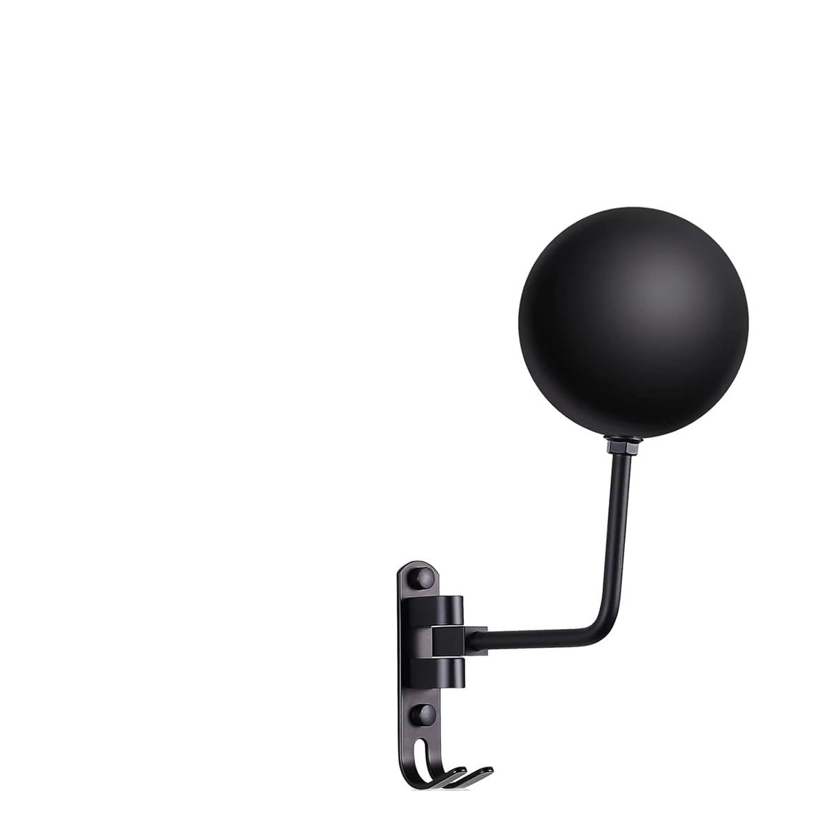 HESHUWEN Helmet Holder Motorcycle Helmet Holder Wall Mount 180°Rotation Football Bicycle Rack With 2 Hooks Display Hanger Stand