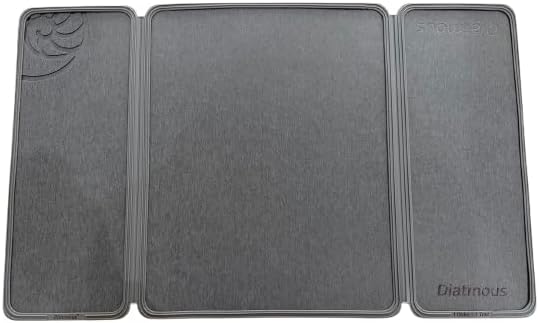 Large Stone Drying Mat for Kitchen Counter, Diatomaceous Earth Foldable Dish Drying Mat, Diatomite & Silicone Fast Water Absorbing Dry Pad, Thick Folding Drainer Mats for Dishes & Countertops
