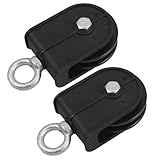 HOODANCOS 2 Stück Stille Drehbare Kabelrolle 70mm aus Robustem Pa mit 100 Kg Tragkraft Abnehmbare Fitness Seilrolle und Zugsysteme im Gym