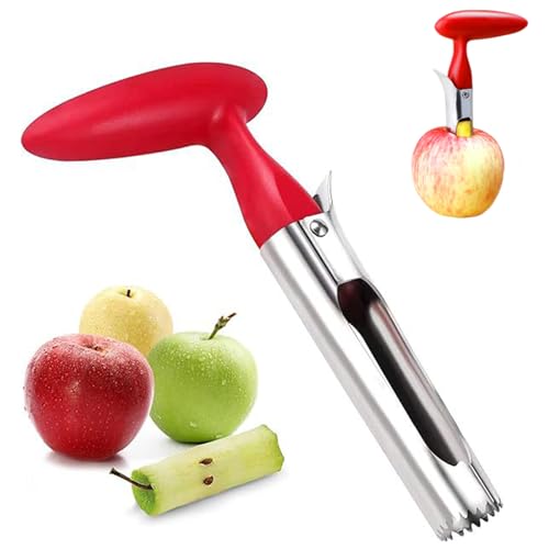 Descorazonador De Manzanas Quitacorazones De Manzana O Pera De Acero Inoxidable Cortador De Manzanas Con Mango Y Hoja Dentada De Acero Inoxidable Apto Para Hogar Y Cocina