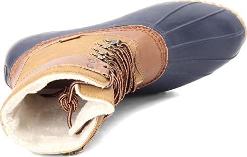 JBU by Jambu Women's Vancouver Waterproof Rain Mid Calf Boot, Navy/Tan, 6 | Image 4
