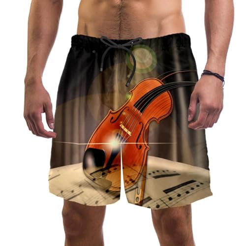 Maillot de bain séchage rapide sur le thème musique pour vos vacances