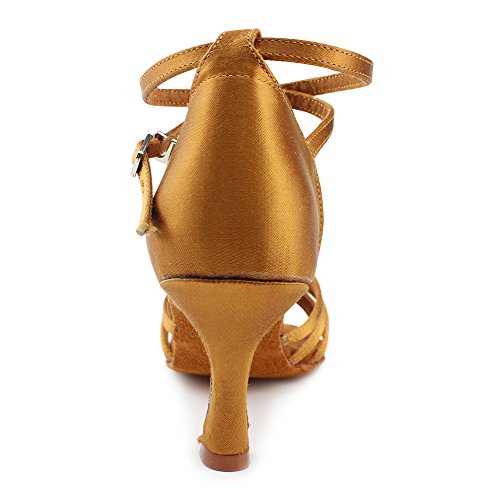 Msmax Women Tan Latin Dancing Shoes High Heel Character Ballroom Dance Shoe For Women 9 M Us Women #TOP6