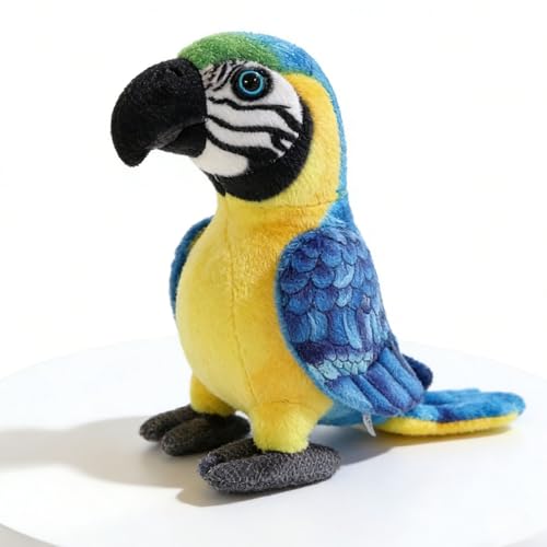 Jouets doux perroquet en peluche lavable pour lit et canapé