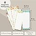 Juvale Magnetic Note Pads for Fridge - 6-Pack, 3.5 x 9 in, Floral Designs - Grocery List Notepad & To Do List Pad - Full Magnetic Backing