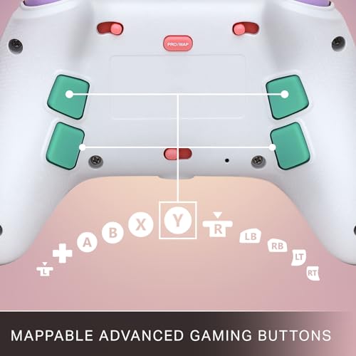 Image of PowerA Advantage Wireless Controller for Xbox Series X|S - Beach Vibes, Officially Licensed, Hall Effects to prevent stick drift, Bluetooth Compatible, 1000Hz Polling Rate, Cloud Gaming Controller