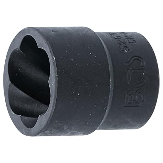 BGS 5269-21 | Spiral-Profil-Steckschlüssel-Einsatz / Schraubenausdreher | 12,5 mm (1/2 Zoll) | SW 21 mm