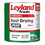 Leyland Trade – Wood & Metal - Fast Drying Plus – Gloss - Brilliant White – Enhanced Durability – Excellent Flow & Professional Finish - 2.5L