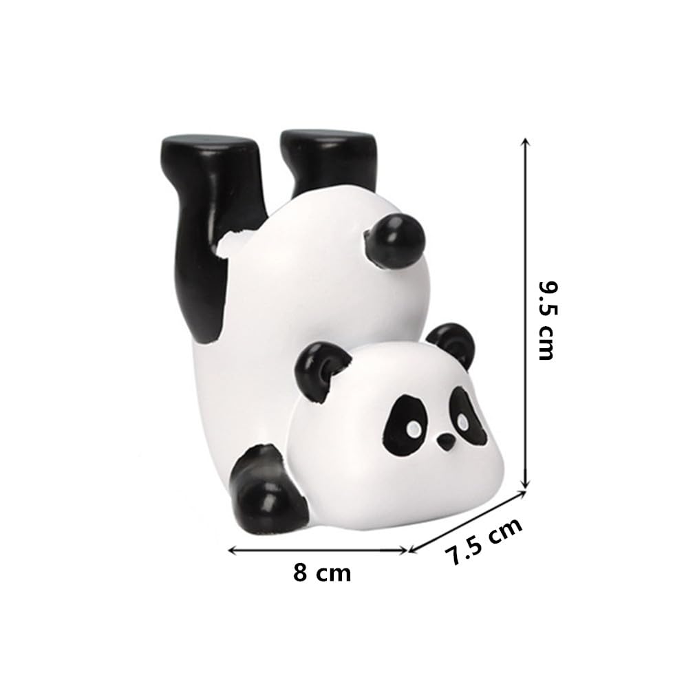 RURUOGUK Cute Panda Eyeglass Holder Glasses Display Stands Resin Spectacle Holder, Home Office Ornaments Desktop Decorations (Panda A) - Image 4