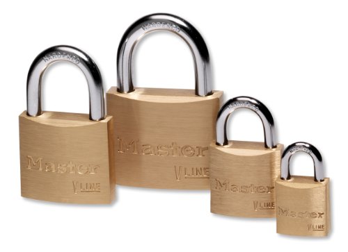 Master Lock - Lucchetto ottonato linea V 50 mm