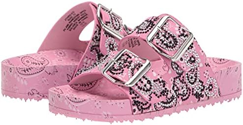 Steve Madden Girls Shoes Girls Thrilled Slide Sandal, Pink Bandana, 3 Little Kid | Image 6
