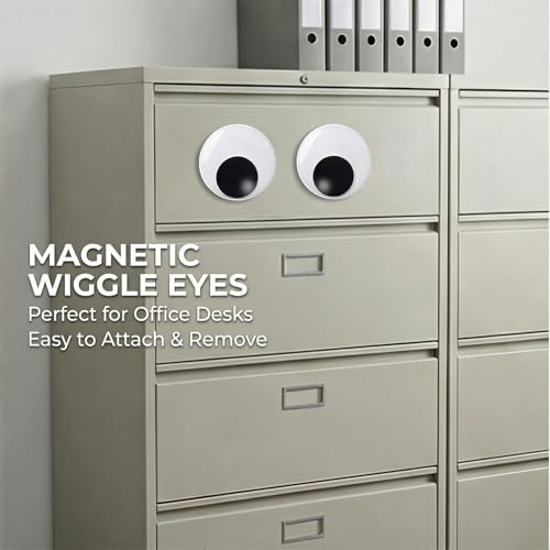 Ojos grandes para refrigerador de 3.94 pulg. con imán, set 2 miniatura 3