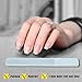 HUPOO Nano Crystal Mini Fingernail File Upgrade, 3 Pcs/Set - Transparent Nail Files and Buffers for Natural Nails Manicure Tool