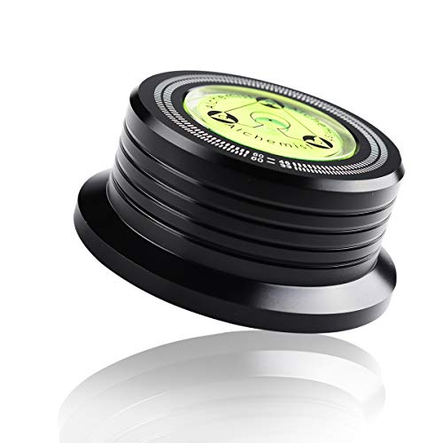 Record Weight LP Disc Stabilizer Turntable Vinyl Clamp HiFi for Vibration Balanced Black